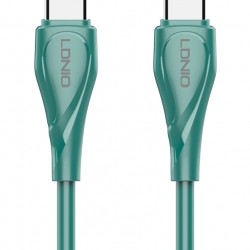 LDNIO καλώδιο USB-C σε USB-C LC611C, 65W PD, 1m, πράσινο