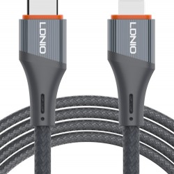 LDNIO καλώδιο Lightning σε USB-C LC631I, 30W PD, 1m, γκρι