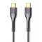 LDNIO καλώδιο USB-C σε USB-C LC651C, 65W, 1m, γκρι