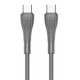 LDNIO καλώδιο USB-C σε USB-C LC671C, 65W PD, 1m, γκρι