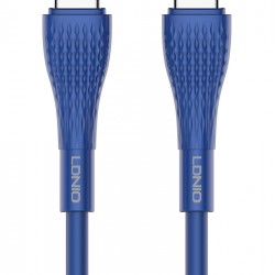 LDNIO καλώδιο USB-C σε USB-C LC672C, 65W PD, 2m, μπλε