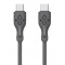 LDNIO καλώδιο USB-C σε USB-C LC811C, 65W PD, 1m, γκρι