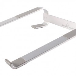 POWERTECH μεταλλική βάση laptop PT-1161, έως 18", ασημί