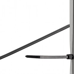 GOOBAY δεματικά καλωδίων 17068, 100x2.5mm, μαύρα, 100τμχ