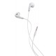 CELEBRAT earphones με μικρόφωνο G27, 3.5mm σύνδεση, Φ14mm, 1.2m, λευκά