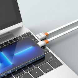 CELEBRAT καλώδιο micro USB σε USB CB-33M, flat, 2.1A, 1m, λευκό
