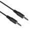 POWERTECH καλώδιο ήχου 3.5mm CAB-J056, AUX, nickel plated, 2m, μαύρο