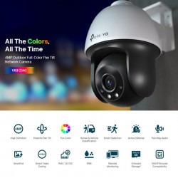 TP-LINK IP κάμερα VIGI C540, 4mm, 4MP, PoE, PTZ, IP66, SD, Ver. 2.0