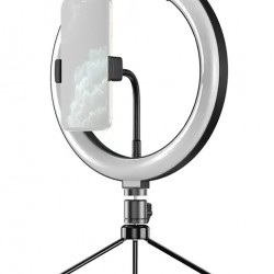 APEXEL φωτιστικό δαχτυλίδι LED APL-FL10JJ13Y με μίνι τρίποδα, Φ26cm