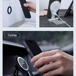 NILLKIN θήκη Super Frosted Shield Pro Magnetic για iPhone 15, πράσινη