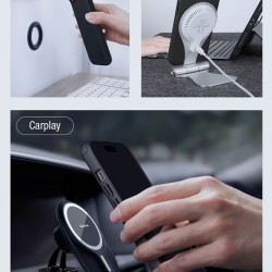 NILLKIN θήκη Super Frosted Shield Pro Magnetic, iPhone 15 Plus, πράσινη