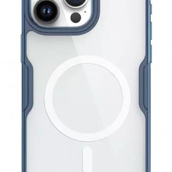 NILLKIN θήκη Nature Pro Magnetic για iPhone 15 Pro, διάφανη-μπλε