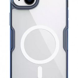 NILLKIN θήκη Nature Pro Magnetic για iPhone 15 Plus, διάφανη-μπλε