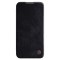 NILLKIN θήκη Qin Pro για iPhone 15 Plus, δερμάτινη, μαύρη