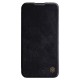NILLKIN θήκη Qin Pro για iPhone 15 Plus, δερμάτινη, μαύρη