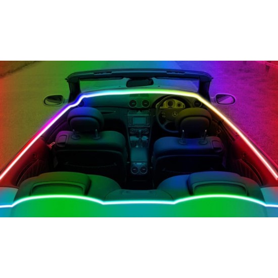 POWERTECH smart LED καλωδιοταινία HLL-0132, RGB, IP44, Bluetooth, 15m
