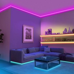 POWERTECH smart LED καλωδιοταινία HLL-0132, RGB, IP44, Bluetooth, 15m