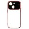 POWERTECH θήκη Electro Lens MOB-1945 για iPhone 15, διάφανη-ροζ χρυσό