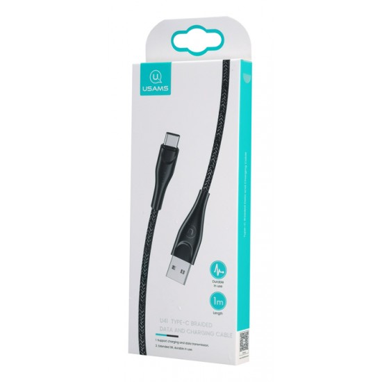 USAMS καλώδιο USB-C σε USB US-SJ392, 2A, 1m, μαύρο