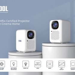 MECOOL smart βιντεοπροβολέας KP2, 1080p FHD, 600 ANSI, Wi-Fi, λευκός