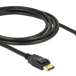 DELOCK καλώδιο DisplayPort 1.2 83806, 4K/60Hz, 21.6 Gbps, 2m, μαύρο