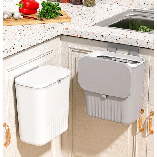HOME USE κάδος απορριμμάτων HUH-0152, 9lt, 26x16x29cm, γκρι