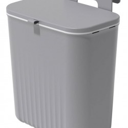 HOME USE κάδος απορριμμάτων HUH-0152, 9lt, 26x16x29cm, γκρι