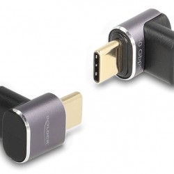 DELOCK αντάπτορας USB-C 60059, αρσενικό σε θηλυκό, 100W, 40Gbps, γκρι