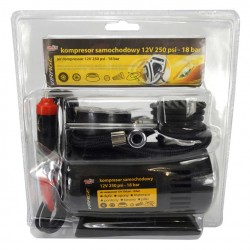 MOJE AUTO συμπιεστής αέρος αυτοκινήτου 93-015 με μανόμετρο, 12V, 250PSI