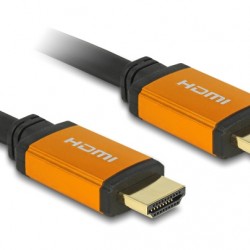 DELOCK καλώδιο HDMI 85729, 8K/60Hz, 48 Gbps, eARC, HDR, 2m, μαύρο