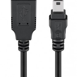 GOOBAY καλώδιο USB σε USB Mini 50767, 480Mbps, 1.8m, μαύρο