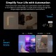 SONOFF smart διακόπτης T5-2C-86 με LED φωτισμό, διπλός, Wi-Fi, λευκός