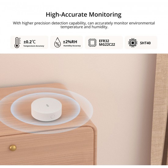 SONOFF smart αισθητήρας θερμοκρασίας & υγρασίας SNZB-02P, ZigBee