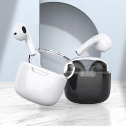 CELEBRAT earphones με θήκη φόρτισης W52, True Wireless, Φ13mm, λευκά