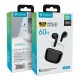 CELEBRAT earphones με θήκη φόρτισης W52, True Wireless, Φ13mm, μαύρα