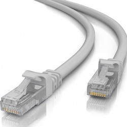 POWERTECH καλώδιο δικτύου CAB-N183, Cat 5e U/UTP, CCA 26AWG, 0.25m, γκρι