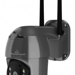 POWERTECH smart ηλιακή κάμερα PT-1175, 3MP, WiFi, SD, PTZ, IP65