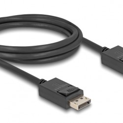 DELOCK καλώδιο DisplayPort 2.1 80493 8K/60Hz 4K/120Hz 40 Gbps, 2m, μαύρο