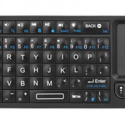 RIITEK ασύρματο mini πληκτρολόγιο K06, backlit, Bluetooth/2.4GHz, μαύρο