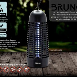 BRUNO ηλεκτρική εντομοπαγίδα BRN-0185 με UV λυχνία, 6W, μαύρη