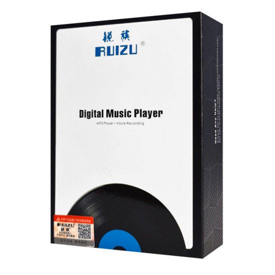 RUIZU MP3 player C1 με οθόνη αφής 2.4", 32GB, Bluetooth, ελληνικό μενού, μαύρο
