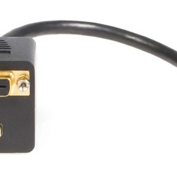 POWERTECH αντάπτορας HDMI σε HDMI & DVI CAB-H168, 4K/30Hz, 30cm, μαύρος