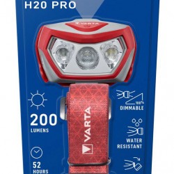VARTA LED φακός κεφαλής Outdoor Sports H20 Pro, 200lm, IPX4, κόκκινος