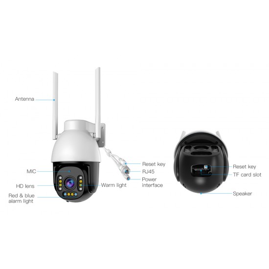 VSTARCAM smart κάμερα CS611Q-UV, 4MP, WiFi, PTZ, SD