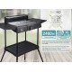 BRUNO επιδαπέδια ηλεκτρική ψησταριά BRN-0190, 2400W, με βάση & ρυθμιζόμενο θερμοστάτη, μαύρη