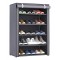 HOME USE υφασμάτινη παπουτσοθήκη HUH-0180 με 5 ράφια, 60x30x90cm, γκρι