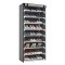 HOME USE υφασμάτινη παπουτσοθήκη HUH-0182 με 9 ράφια, 57x28x160cm, γκρι