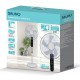 BRUNO ανεμιστήρας προηγμένων λειτουργιών BRN-0189 με τηλεχειριστήριο, 45W, Φ43εκ x 130εκ, λευκός