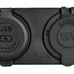 POWERTECH πρίζα 12V για σκάφη & οχήματα PTL-002, USB/USB-C, οθόνη, IP65