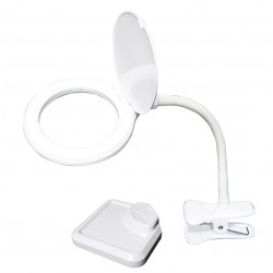 PROSKIT μεγεθυντικός φακός MA-1010U, κλιπ & βάση, LED, 3D 1.75x, λευκός